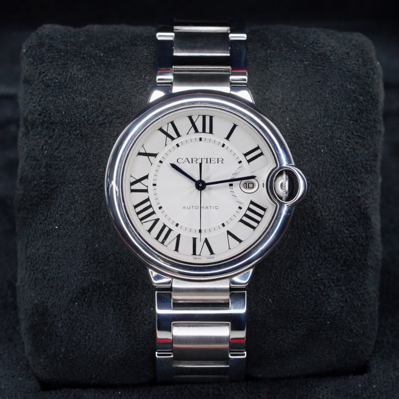 Cartier Ballon Bleu 3001 White Dial Stainless Steel 42mm