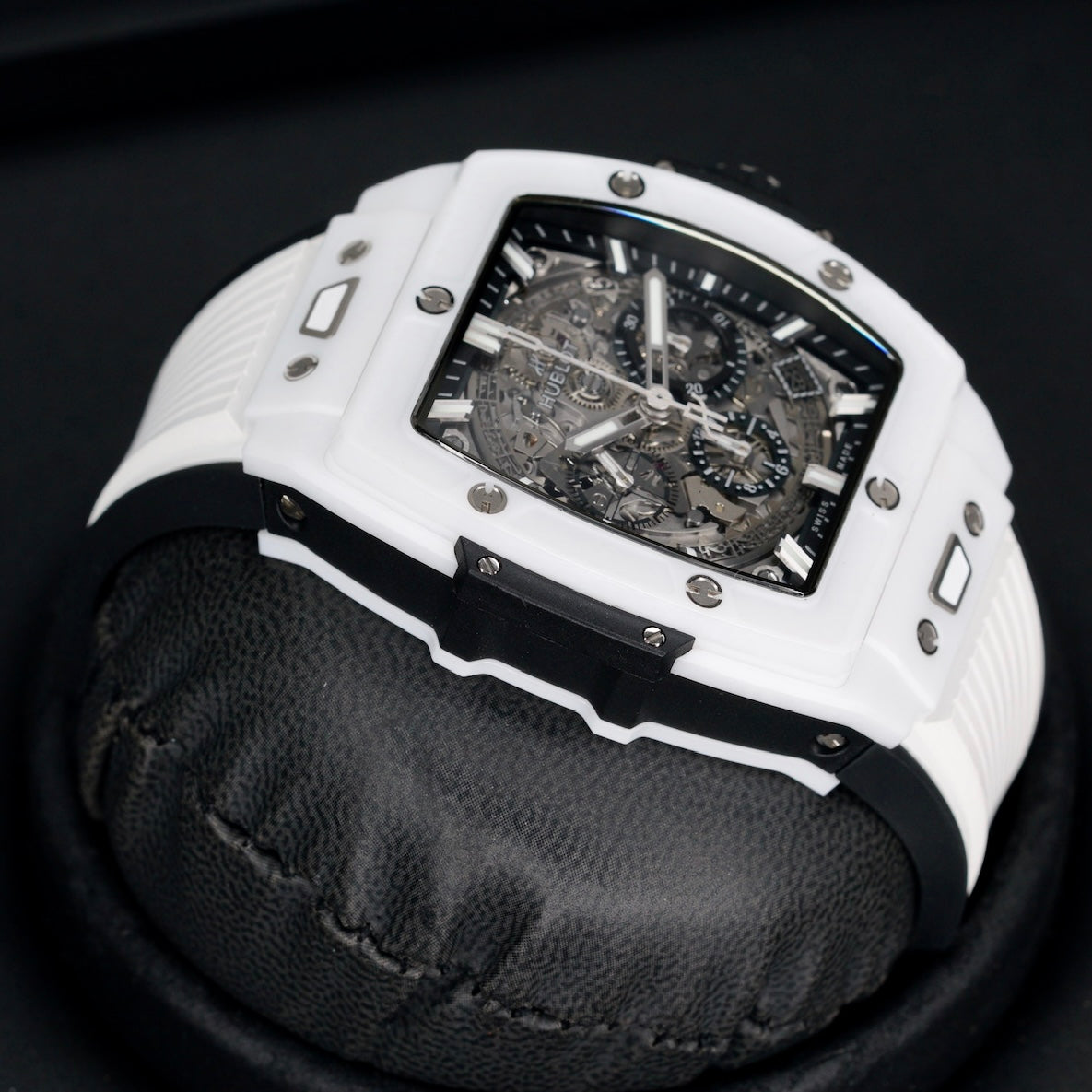 Hublot Spirit Of Big Bang 601.HX.0173.LR Skeleton Dial White Ceramic 45mm