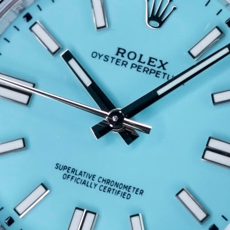 Rolex NEW Oyster Perpetual 124300 “TIFFANY” Turquoise Dial Stainless Steel 41mm