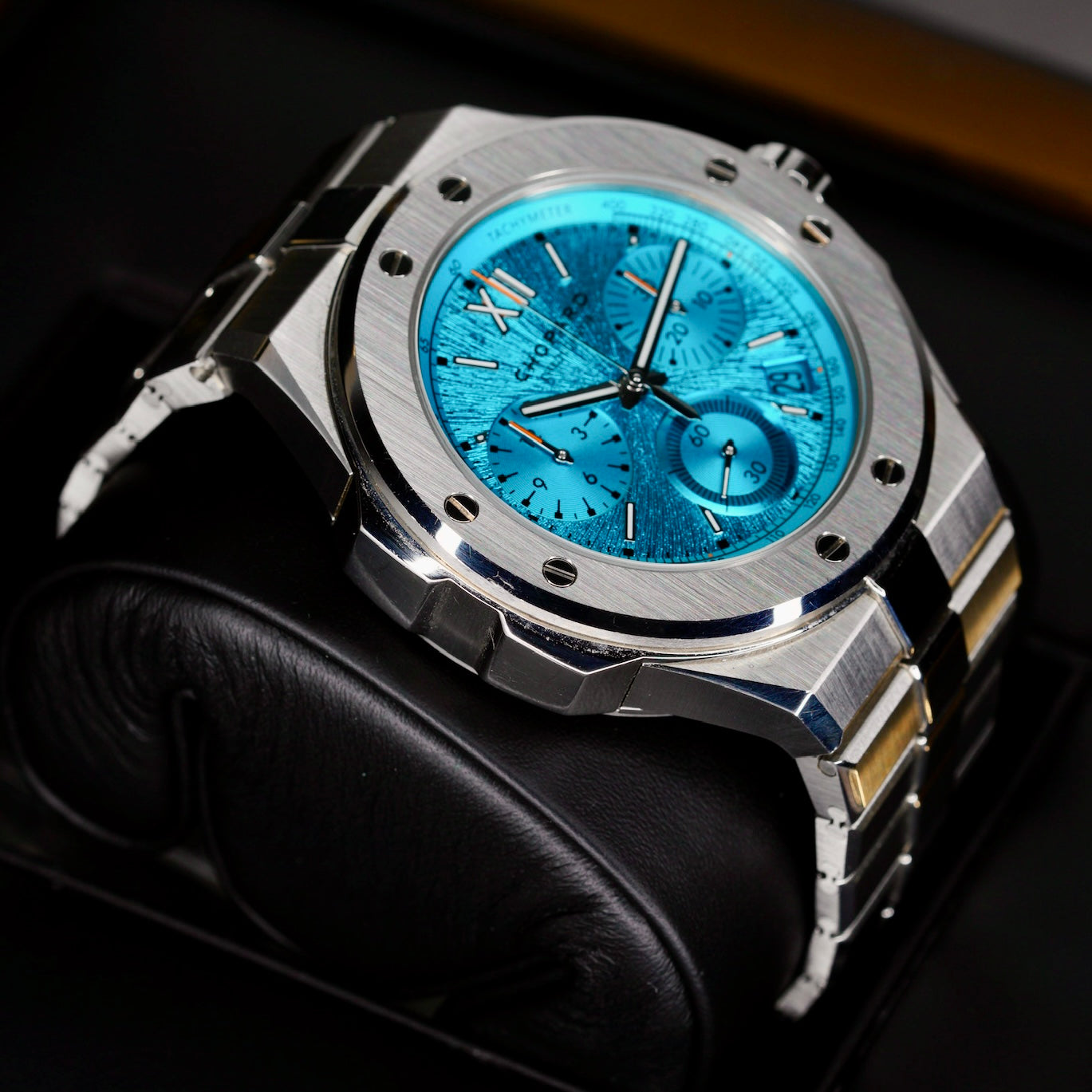 Chopard Alpine Eagle 298609-3006 “MARITIME BLUE XL” Turquoise Dial Chrono Stainless Steel 44mm