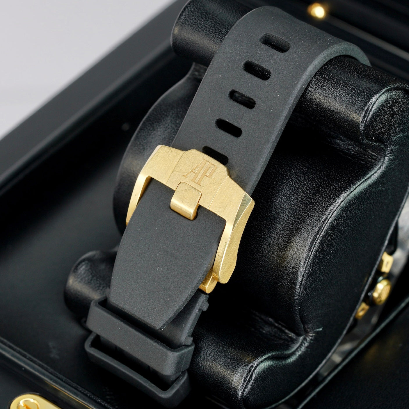 Audemars Piguet Royal Oak Offshore 26420CE.OO.A127CR.01 Ceramic Black Dial Yellow Accents Rubber Strap