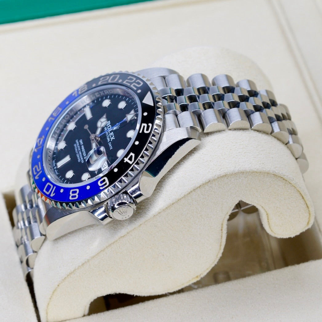Rolex GMT-Master II 126710BLNR "BATGRIL" Black Dial Black & Blue Bezel Stainless Steel Jubilee 40mm 2020