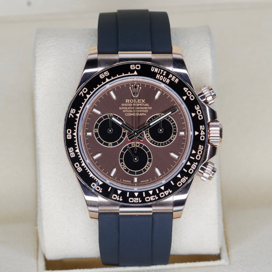 Rolex Daytona 126515LN “CHOCOLATE” Brown Dial Rose Gold Oysterflex Cosmograph 40mm