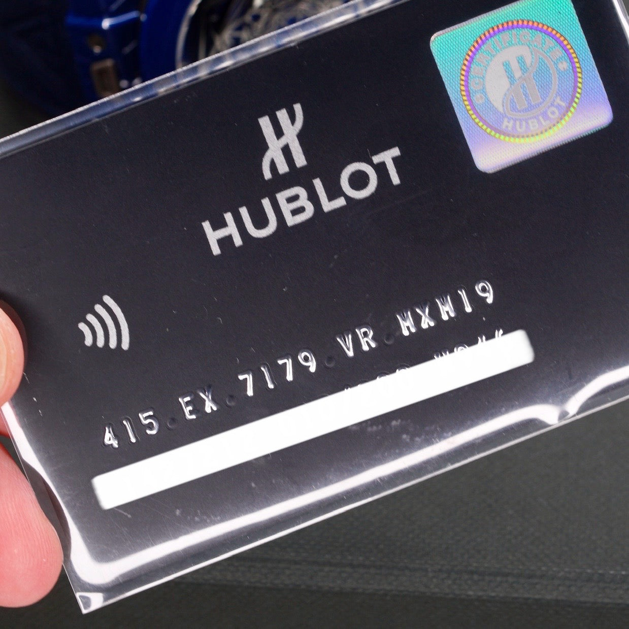 Hublot Big Bang Unico 415.EX.7179.VR.MXM19 “SANG BLEU” Geometric Dial Blue Ceramic Blue Strap 45mm