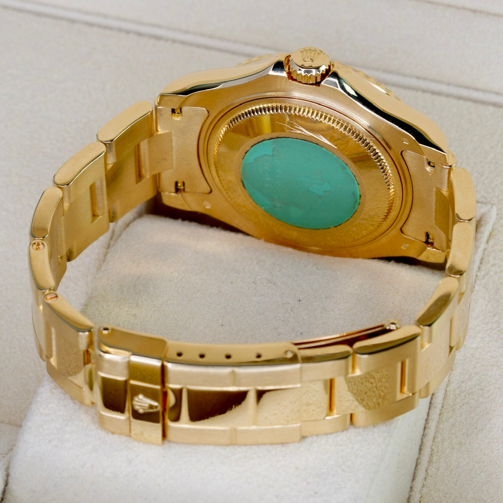 Rolex Yacht-Master 168628 Blue Dial Yellow Gold 35mm