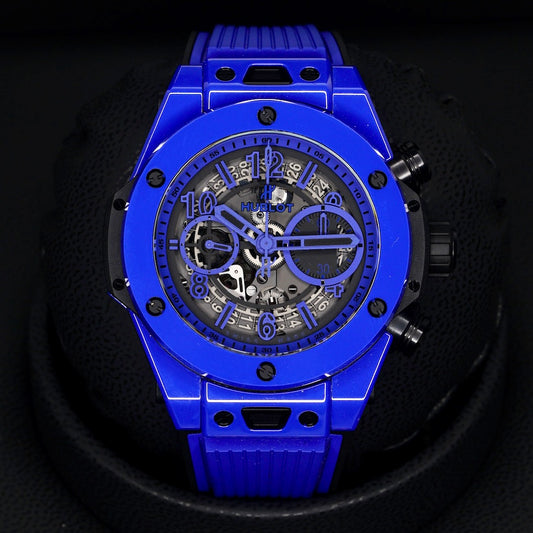 Hublot Big Bang Unico 411.ES.5119.RX “BLUE MAGIC” Skeleton Dial Blue Ceramic Limited Edition 500 45mm