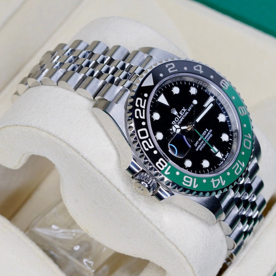 Rolex GMT-Master II 126720VTNR “SPRITE” Black Dial Green & Black Bezel Stainless Steel Jubilee 40mm 2024