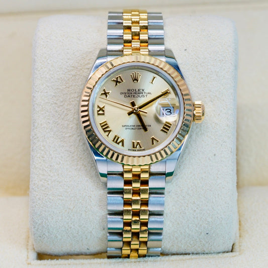 Rolex Lady-Datejust 279173 Champagne Roman Dial Two-Tone Yellow Gold & Steel 28mm 2017