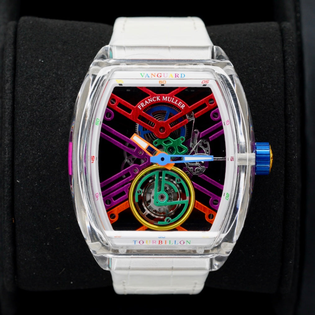 Franck Muller Vanguard V45 S6 SQT COL DRM BC “COLOR DREAM” Skeleton Sapphire