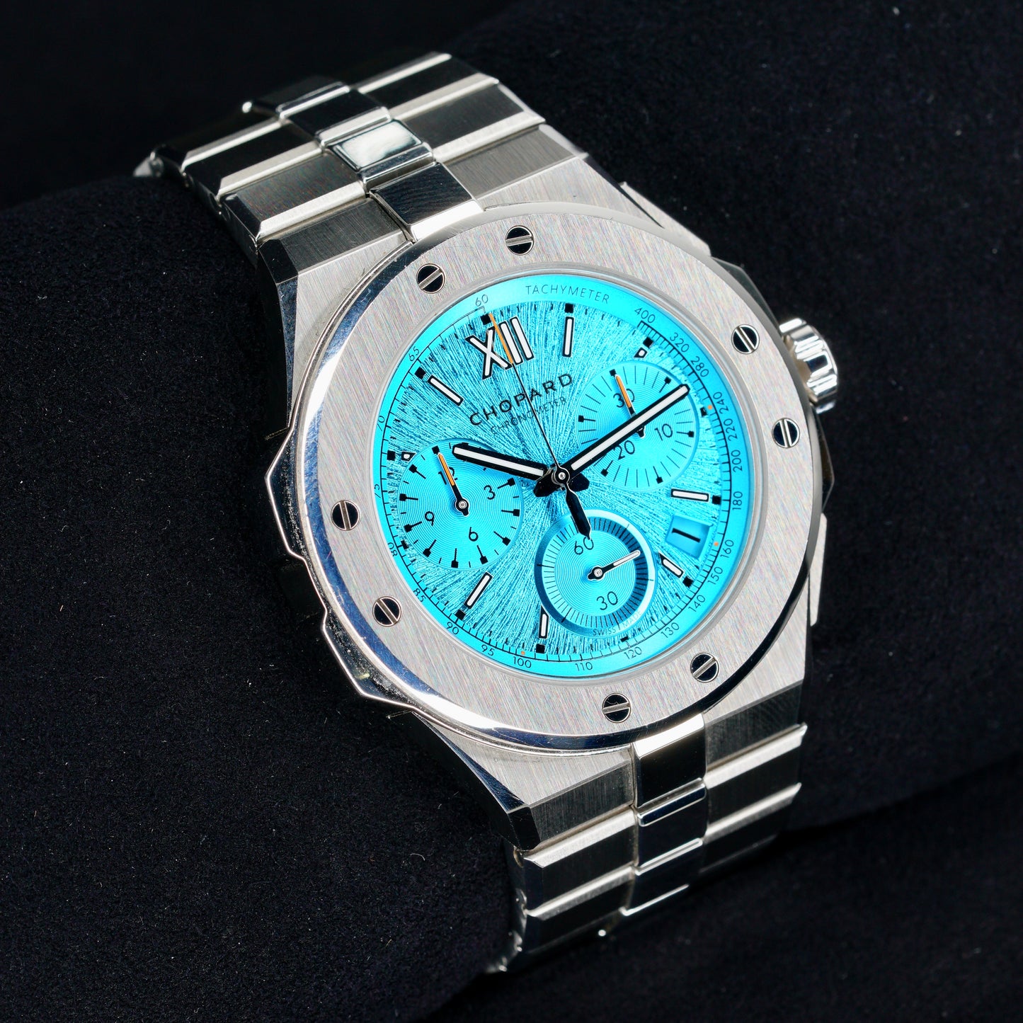 Chopard Alpine Eagle 298609-3006 “MARITIME BLUE XL” Turquoise Dial Chrono Stainless Steel 44mm