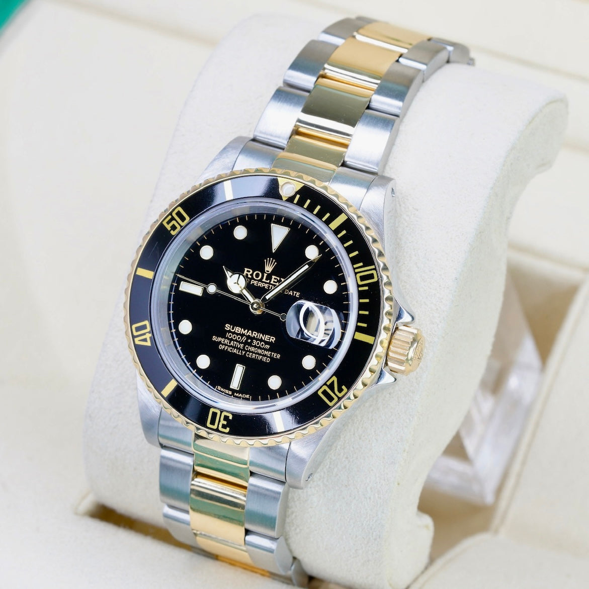Rolex Submariner Date 16613LN Black Dial Two-Tone Yellow Gold & Steel 40mm