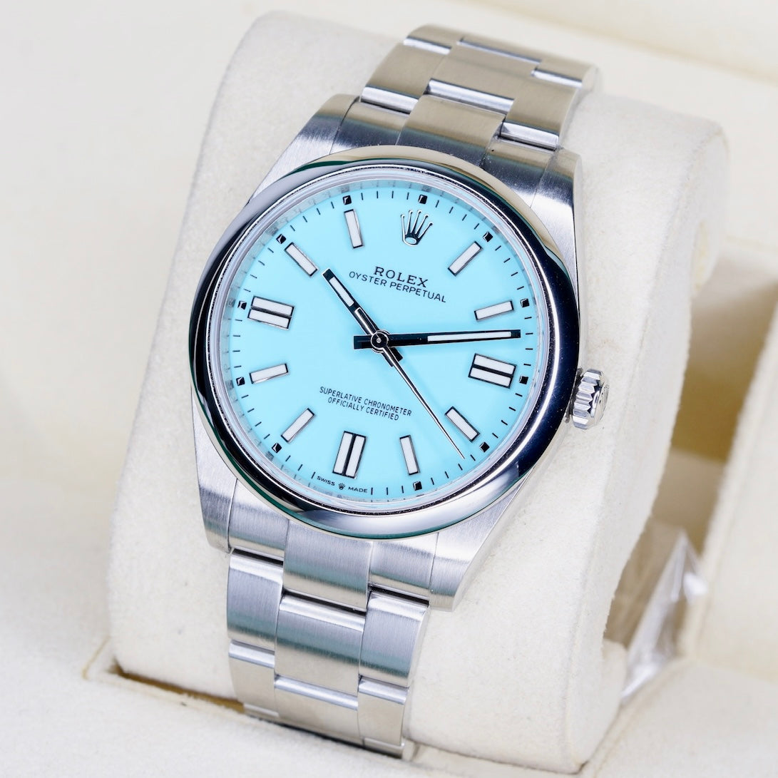 Rolex Oyster Perpetual 124300 “TURQUOISE” Turquoise Dial Stainless Steel 41mm