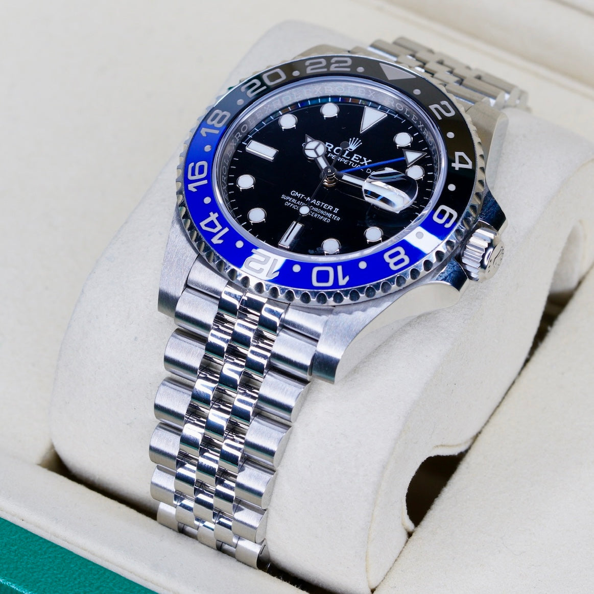 Rolex GMT-Master II 126710BLNR “BATGIRL” Black Dial Blue & Black Bezel Stainless Steel Jubilee 40mm 2023