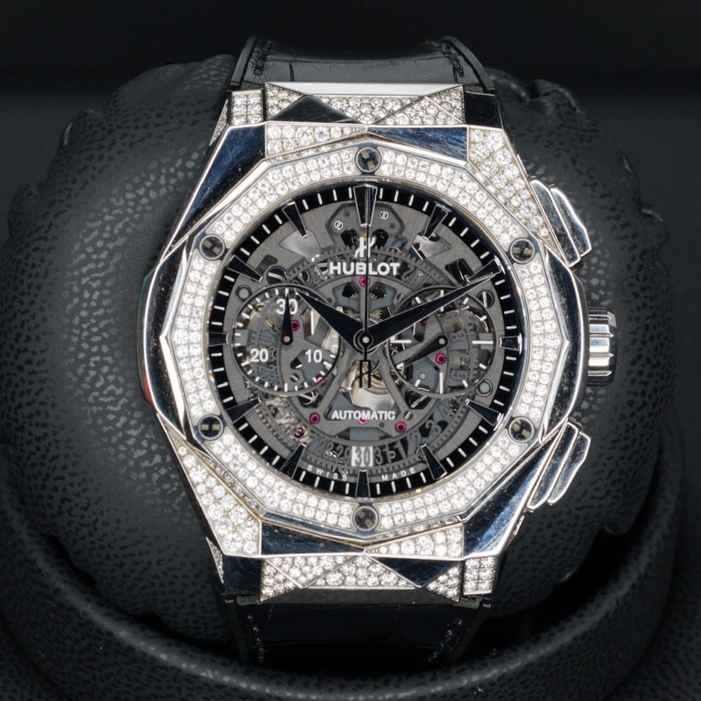 Hublot Classic Fusion Aerofusion “ORLINSKI” Skeleton Dial Diamond Case Titanium 45mm