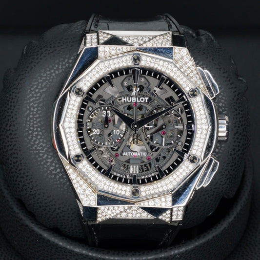 Hublot Classic Fusion Aerofusion “ORLINSKI” Skeleton Dial Diamond Case Titanium 45mm