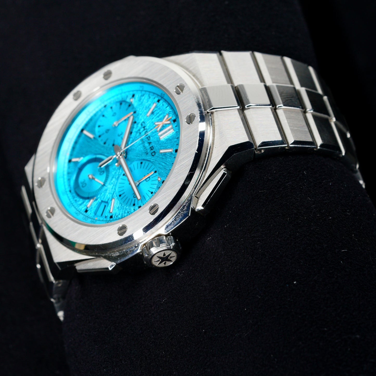 Chopard Alpine Eagle 298609-3006 “MARITIME BLUE XL” Turquoise Dial Chrono Stainless Steel 44mm