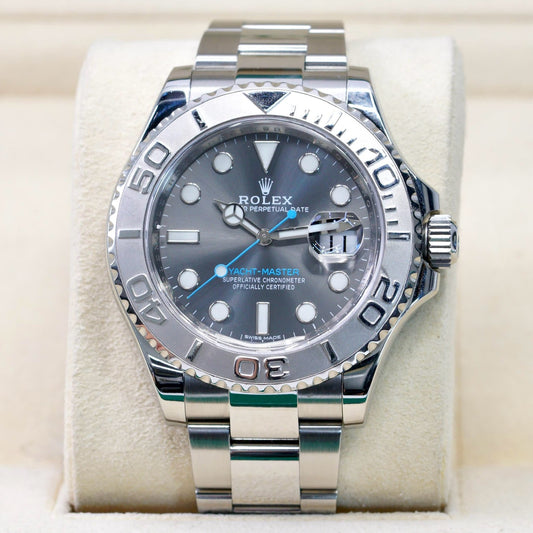 Rolex Yacht-Master 116622 Platinum Bezel Rhodium Dial 40mm