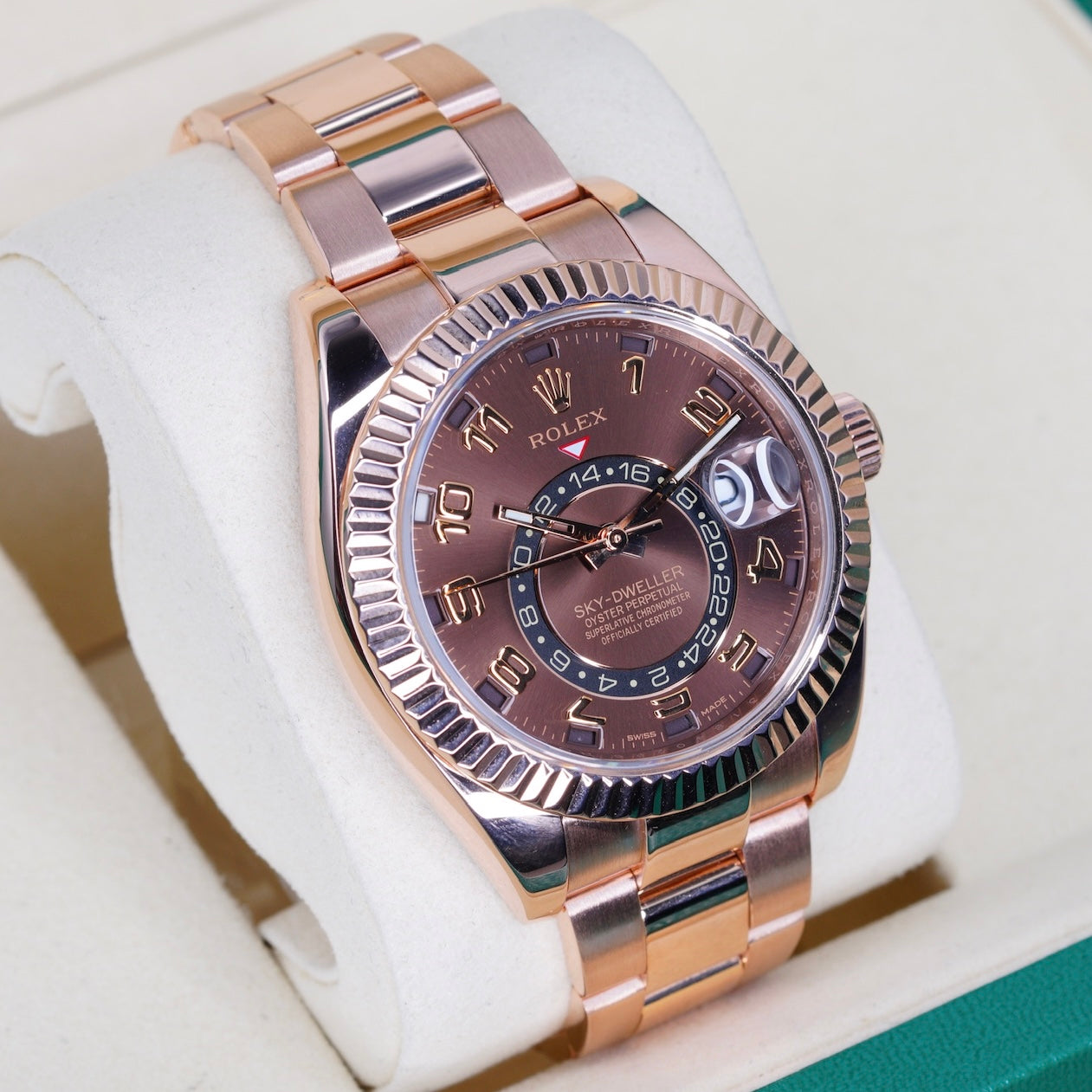 Rolex Sky-Dweller 326935 “CHOCO ARABIC” Brown Arabic Dial Rose Gold 42mm 2017