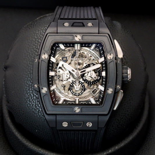 Hublot Spirit Of Big Bang 642.CI.0170.RX “BLACK MAGIC” Ceramic Skeleton Dial Rubber Strap 42mm