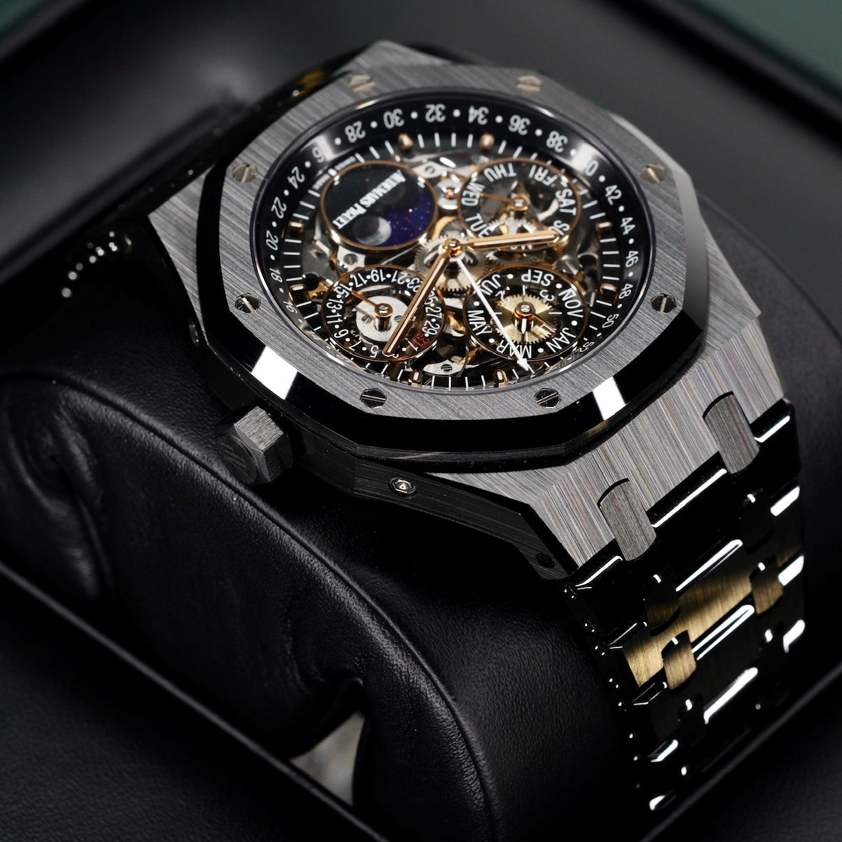 Audemars Piguet Royal Oak 26585CE.OO.1225CE.01 “CERAMIC PERPETUAL” Skeleton Dial Ceramic Perpetual Calendar 42mm