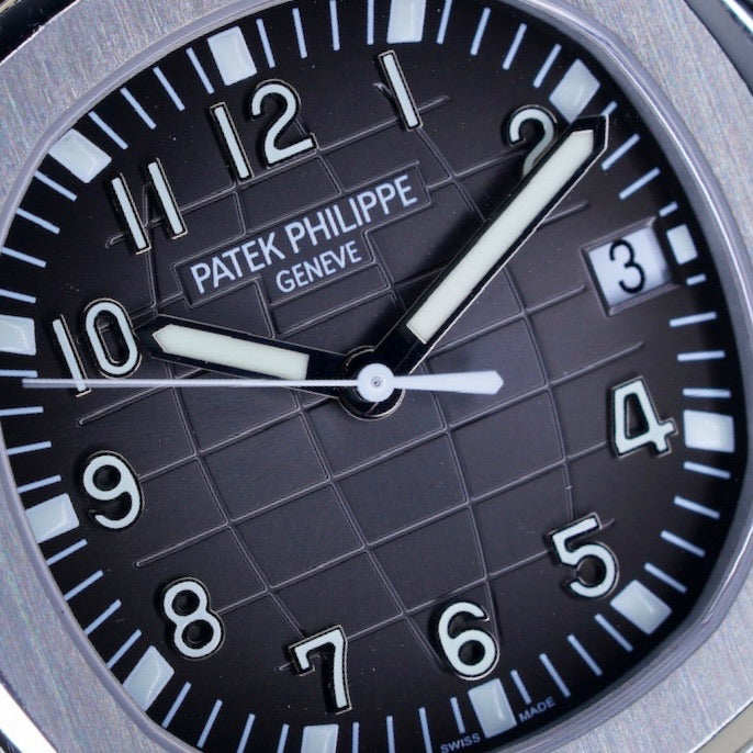Patek Philippe Aquanaut 5167/1A-001 Black Dial Stainless Steel Bracelet & Tropical Strap 40mm 2011