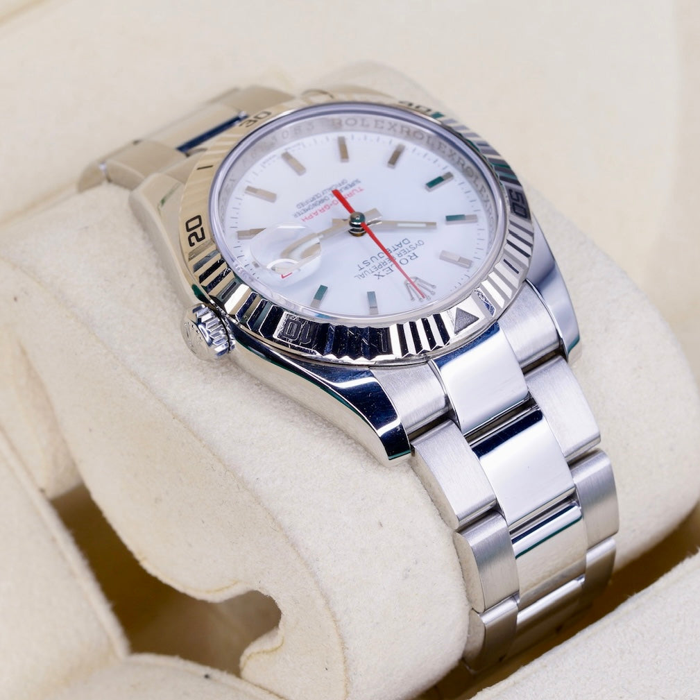Rolex Datejust 116264 “TURN-O-GRAPH” White Dial Red Arrow Stainless Steel 36mm