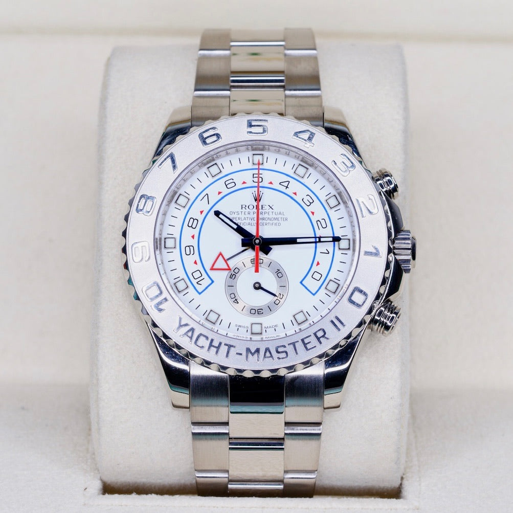 Rolex Yacht-Master II 116689 White Dial White Gold 44mm 2013