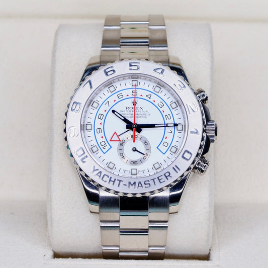 Rolex Yacht-Master II 116689 White Dial White Gold 44mm 2013