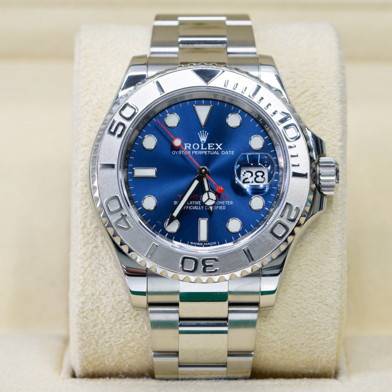 Rolex Yacht-Master 116622 Platinum Bezel Blue Dial 40mm