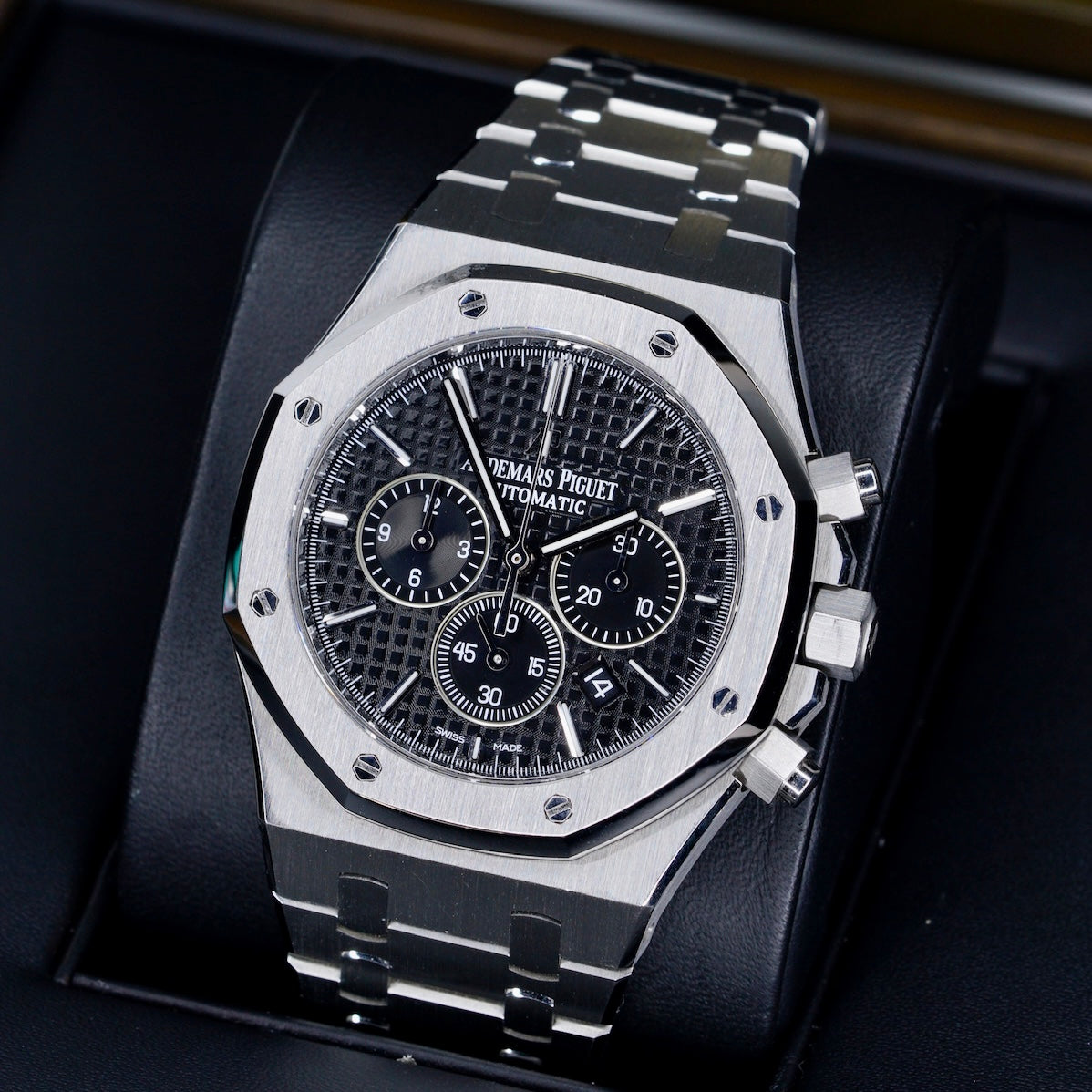 Audemars Piguet Royal Oak 26320ST.OO.1220ST.01 “BLACK OAK” Black Dial Stainless Steel Chronograph 41mm
