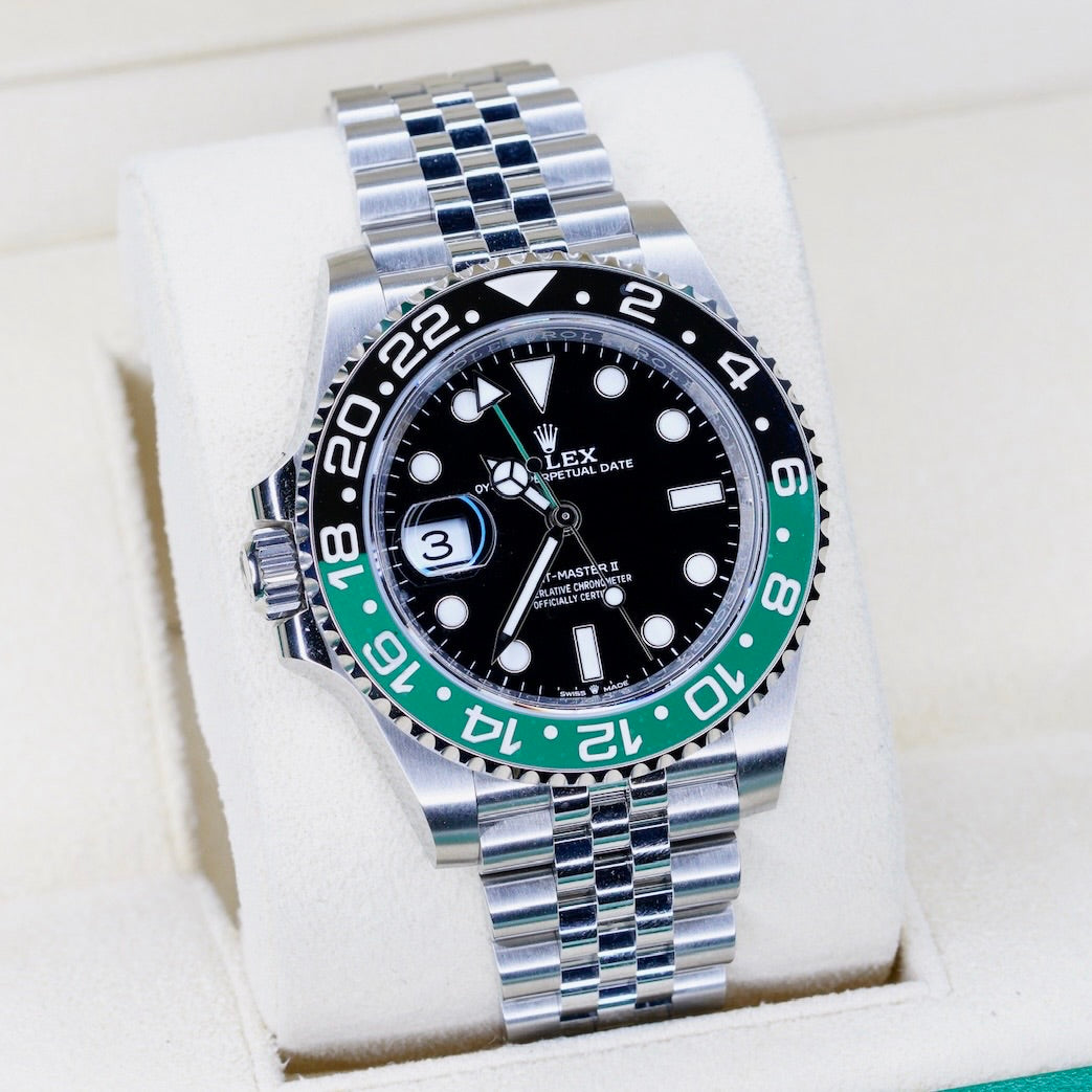Rolex GMT-Master II 126720VTNR “SPRITE” Black Dial Green & Black Bezel Stainless Steel Jubilee 40mm 2024