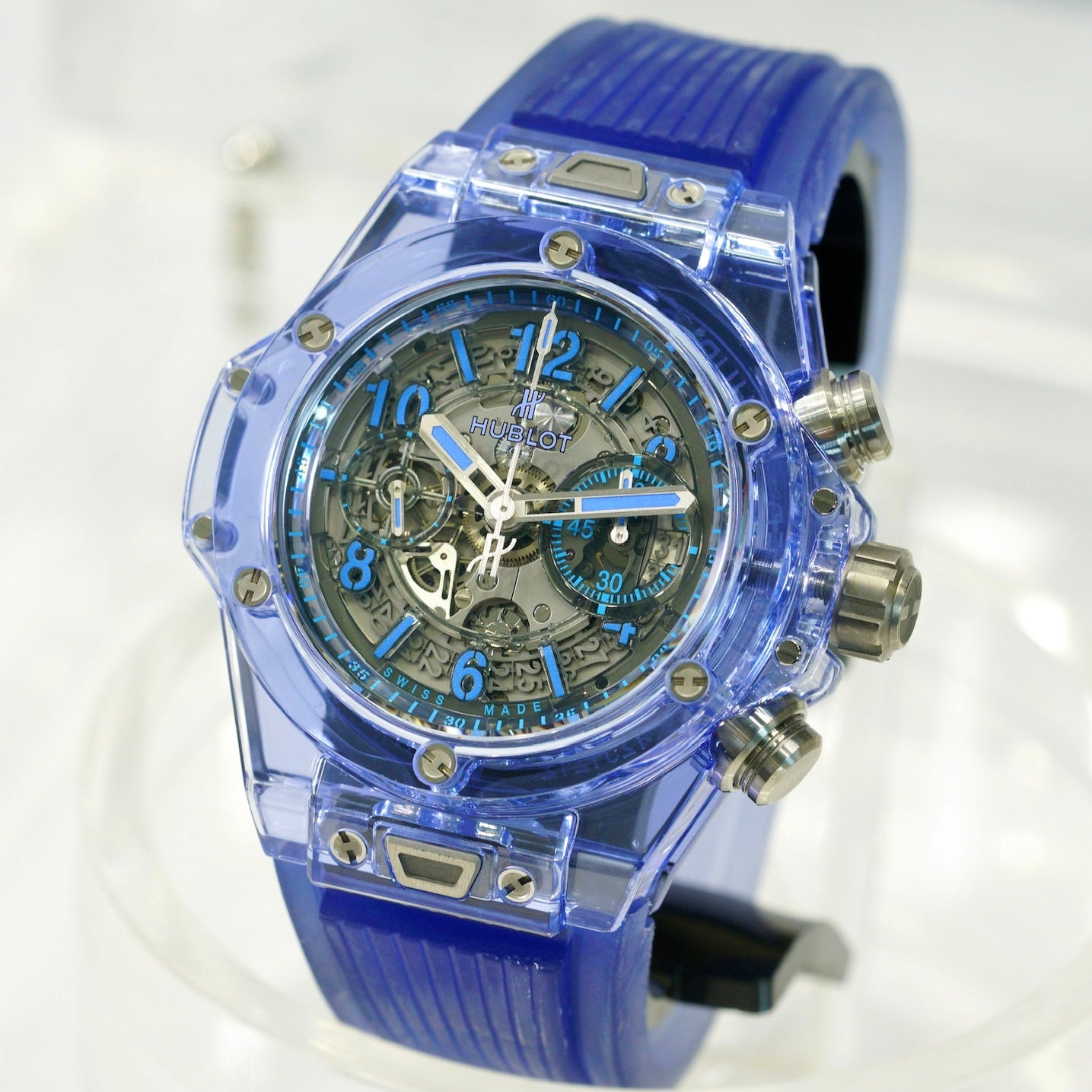 Hublot Big Bang Unico 411.JL.4809.RT “ALL BLUE SAPPHIRE” Limited Edition 250 Pieces