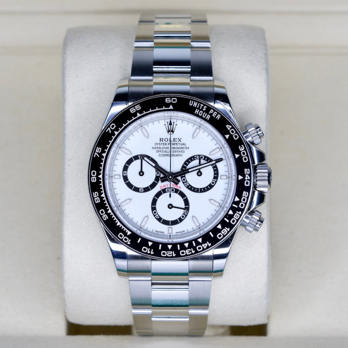 Rolex NEW 2026 Daytona 126500LN “PANDA” White Dial Black Sub Dials Stainless Steel 40mm