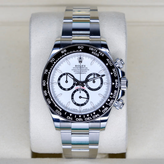 Rolex NEW 2026 Daytona 126500LN “PANDA” White Dial Black Sub Dials Stainless Steel 40mm
