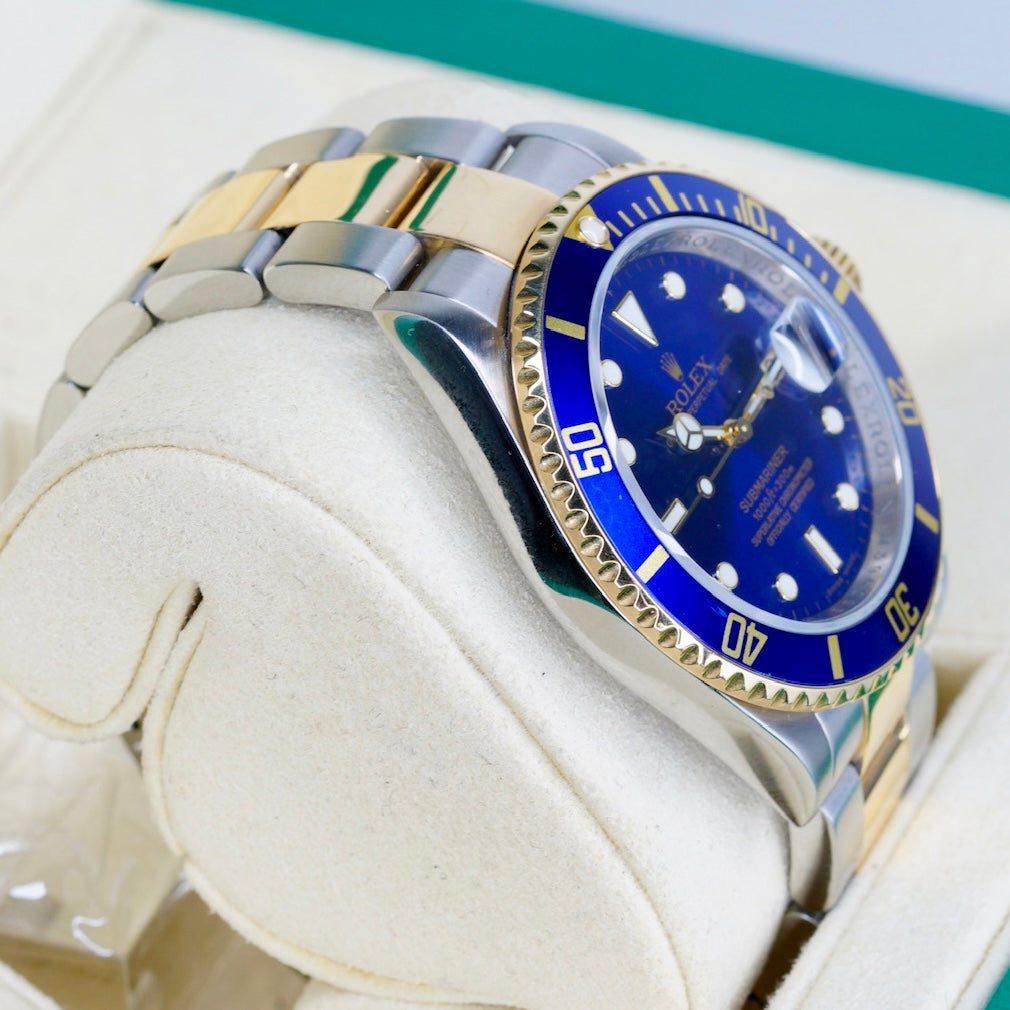 Rolex Submariner Date 16613 “BLUESY” Blue Dial Yellow Gold & Steel 40mm