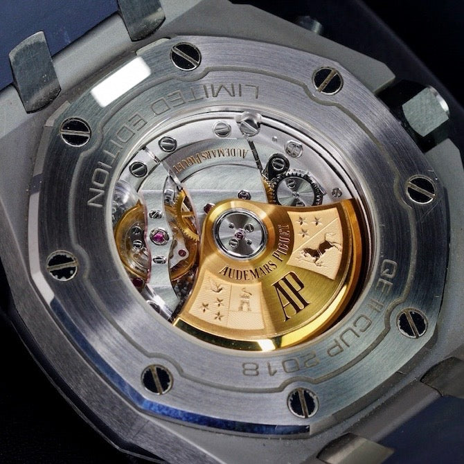 Audemars Piguet Royal Oak Offshore 26474TI.OO.1000TI.01 “QEII CUP”  Grey Dial Blue Accents Titanium Chronograph 42mm