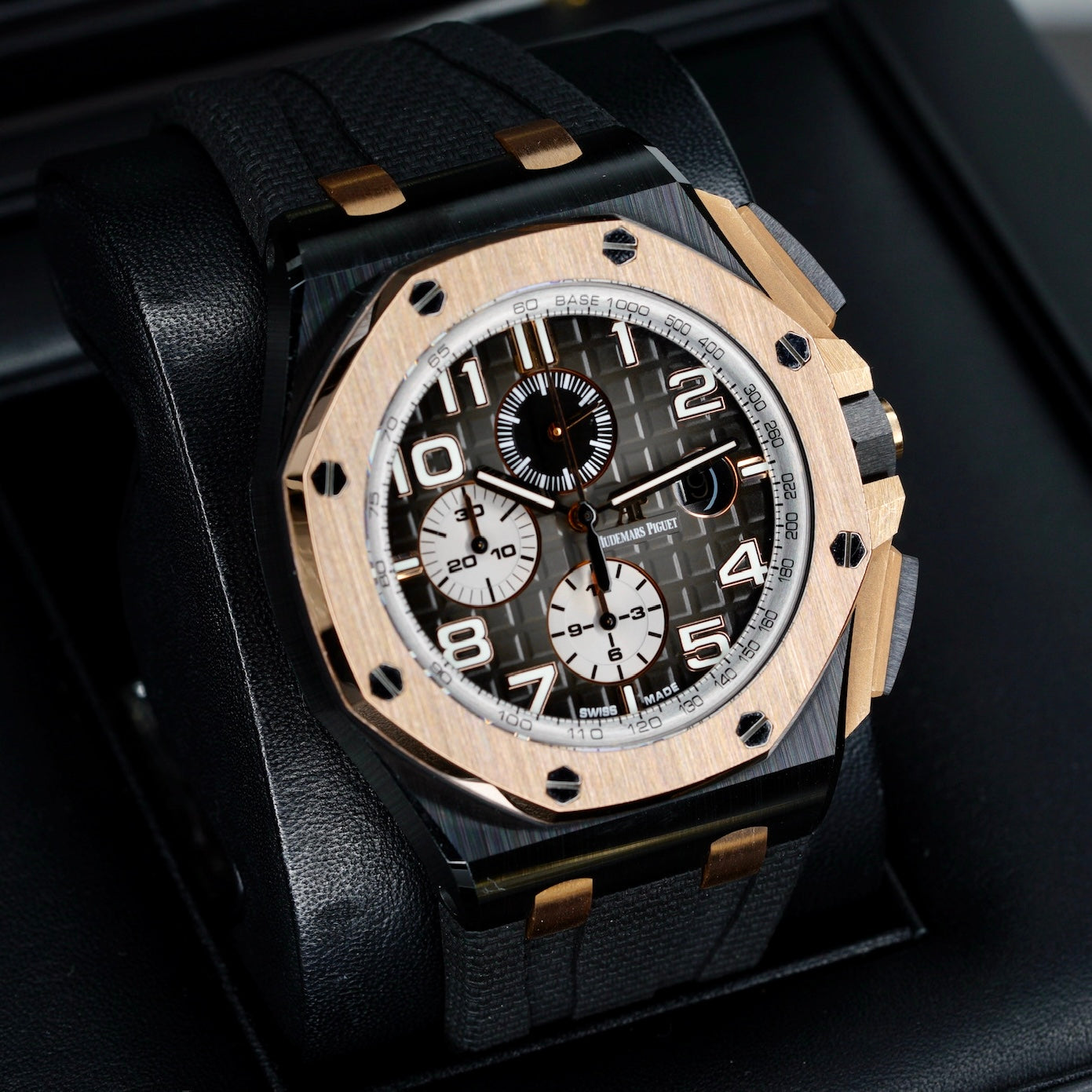 Audemars Piguet Royal Oak Offshore 26405NR.OO.A002CA.01 Grey Smoked Dial Rose Gold & Ceramic 44mm