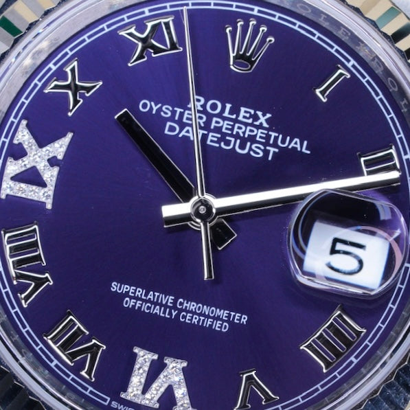 Rolex Datejust 126234 “PURPLE DIAMOND” Purple Diamond 6/9 Dial Stainless Steel Jubilee 36mm 2020