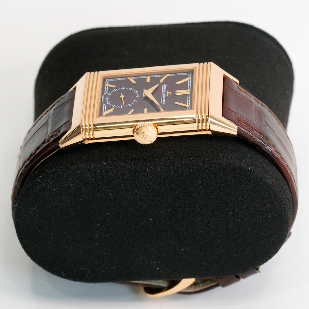 Jaeger-LeCoultre Reverso Q713256J “BURGUNDY DIAL” Tribute Small Seconds Rose Gold