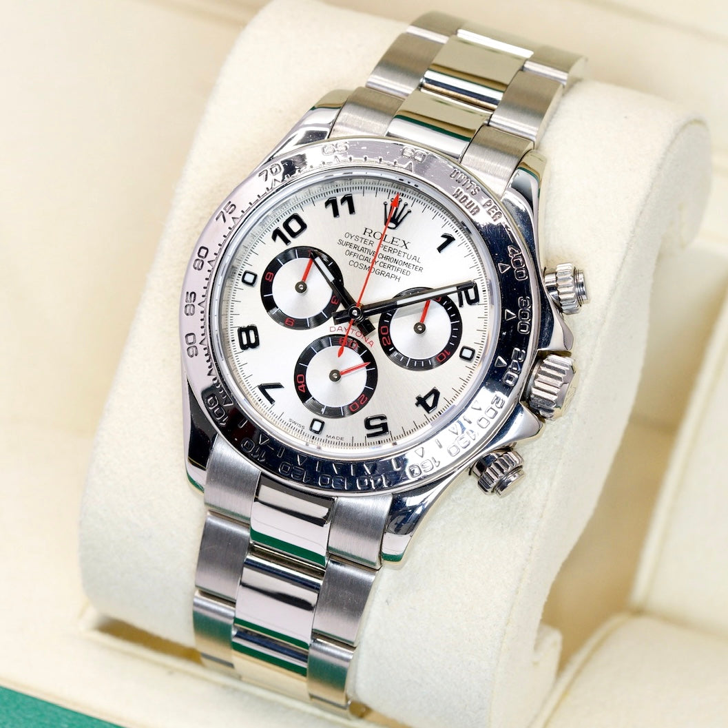 Rolex Daytona 116509 Silver Arabic Dial White Gold 40mm