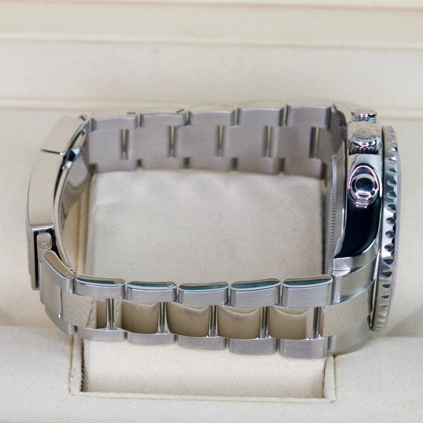 Rolex Yacht-Master II 116680 “MERCEDES” White Dial Blue Besel Mercedes Hands Stainless Steel 44mm