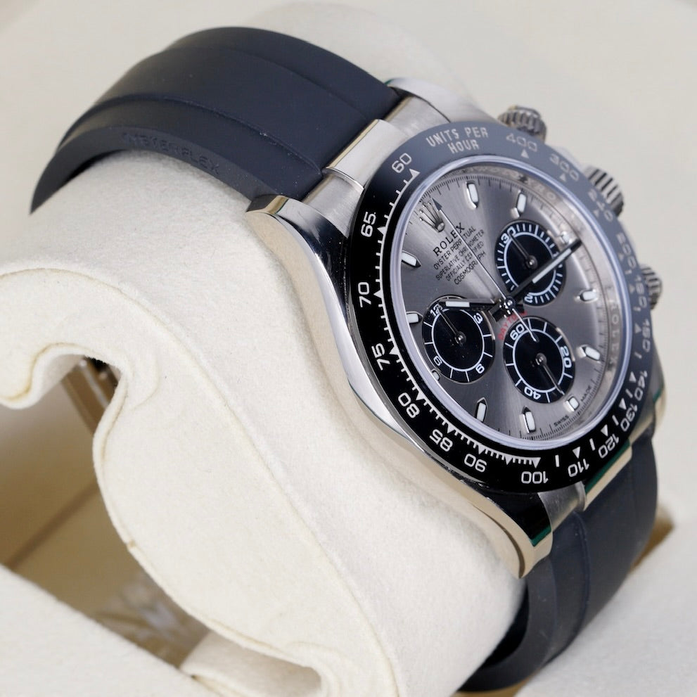 Rolex Daytona 116519LN “GHOST” Grey Dial White Gold Oysterflex 40mm 2021
