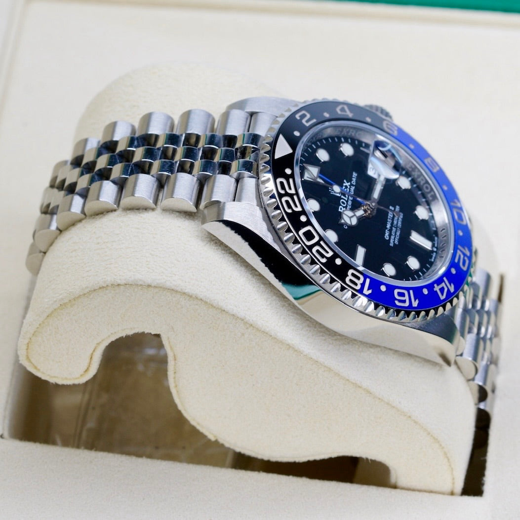 Rolex GMT-Master II 126710BLNR "BATGRIL" Black Dial Black & Blue Bezel Stainless Steel Jubilee 40mm 2020