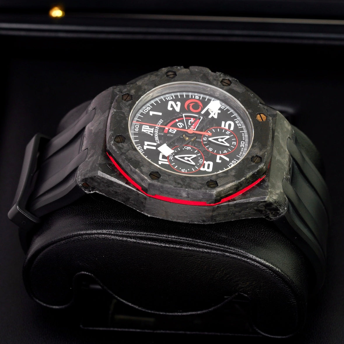 Audemars Piguet Royal Oak Offshore 26062FS.OO.A002CA.01 “TEAM ALINGHI” Carbon Red Accents Rubber Strap 44mm