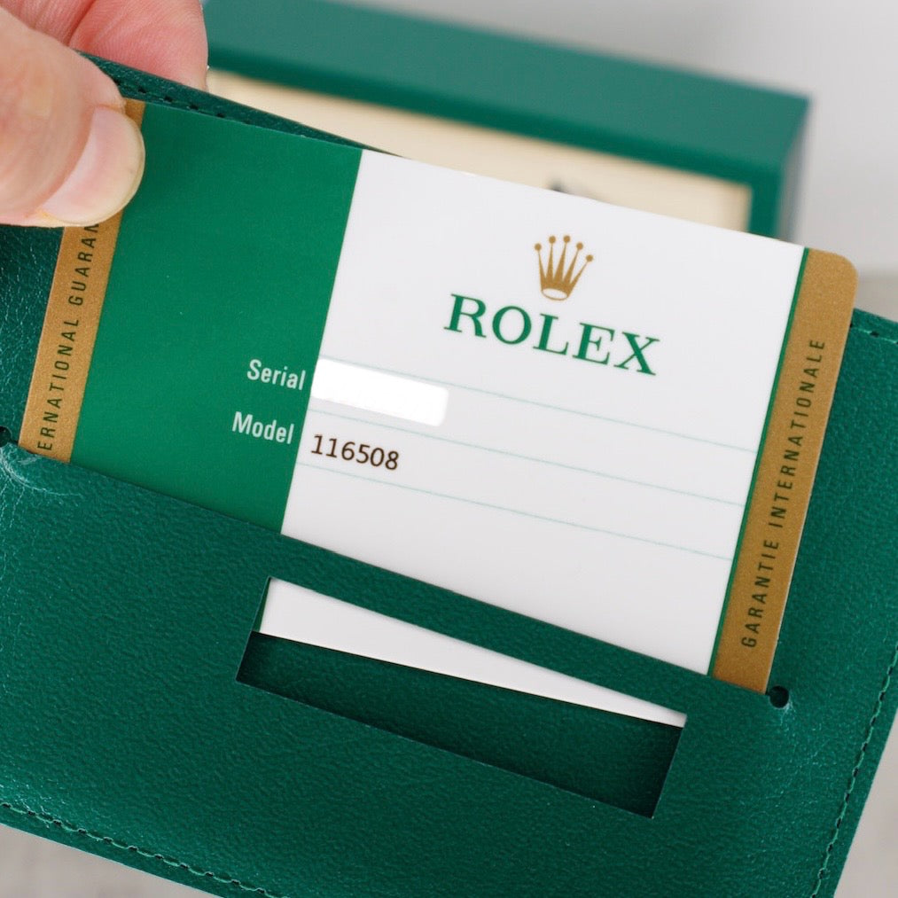 Rolex Daytona 116508 “JOHN MAYER” Green Dial Yellow Gold 40mm 2019