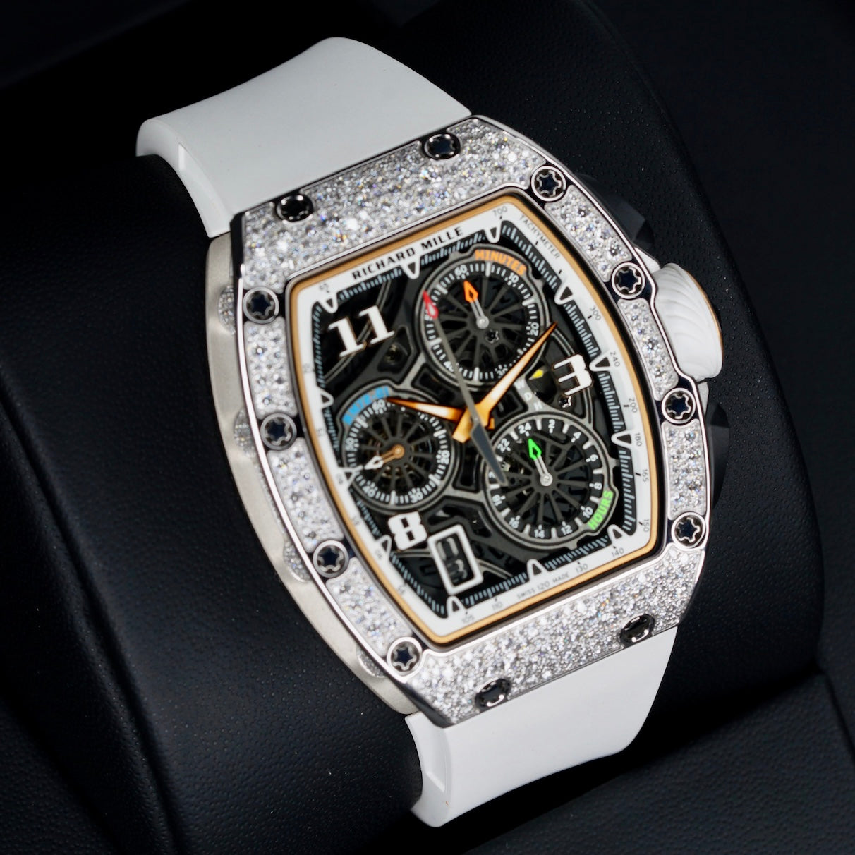 Richard Mille RM72-01 “SNOW LEOPARD” Skeleton Dial White Gold Diamond Case 2025