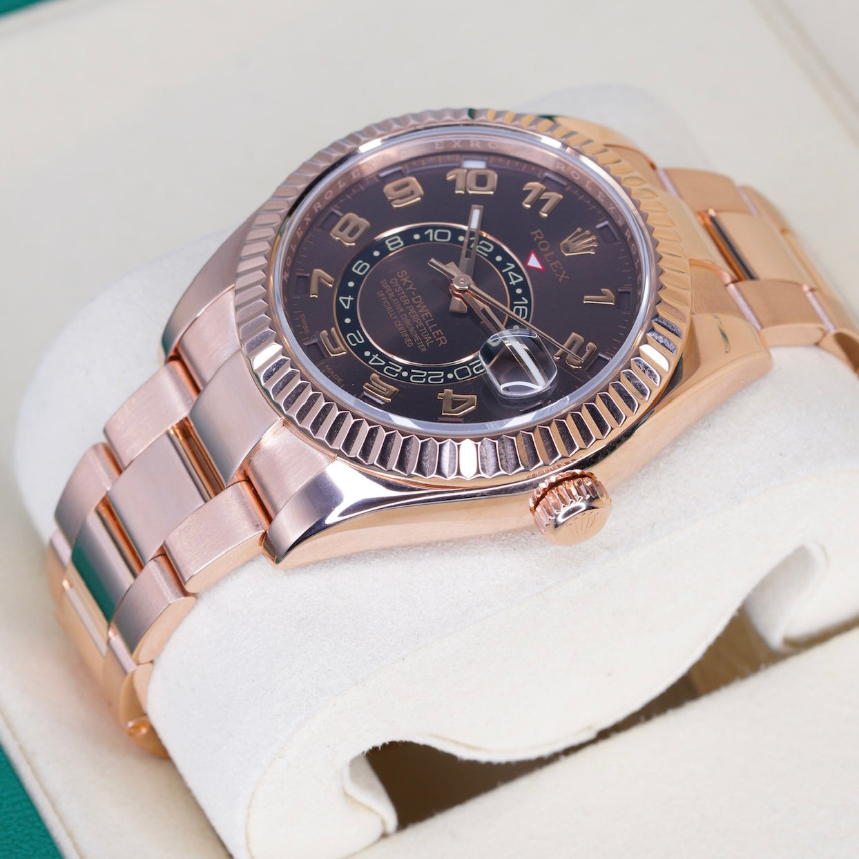 Rolex Sky-Dweller 326935 “CHOCO ARABIC” Brown Arabic Dial Rose Gold 42mm 2017