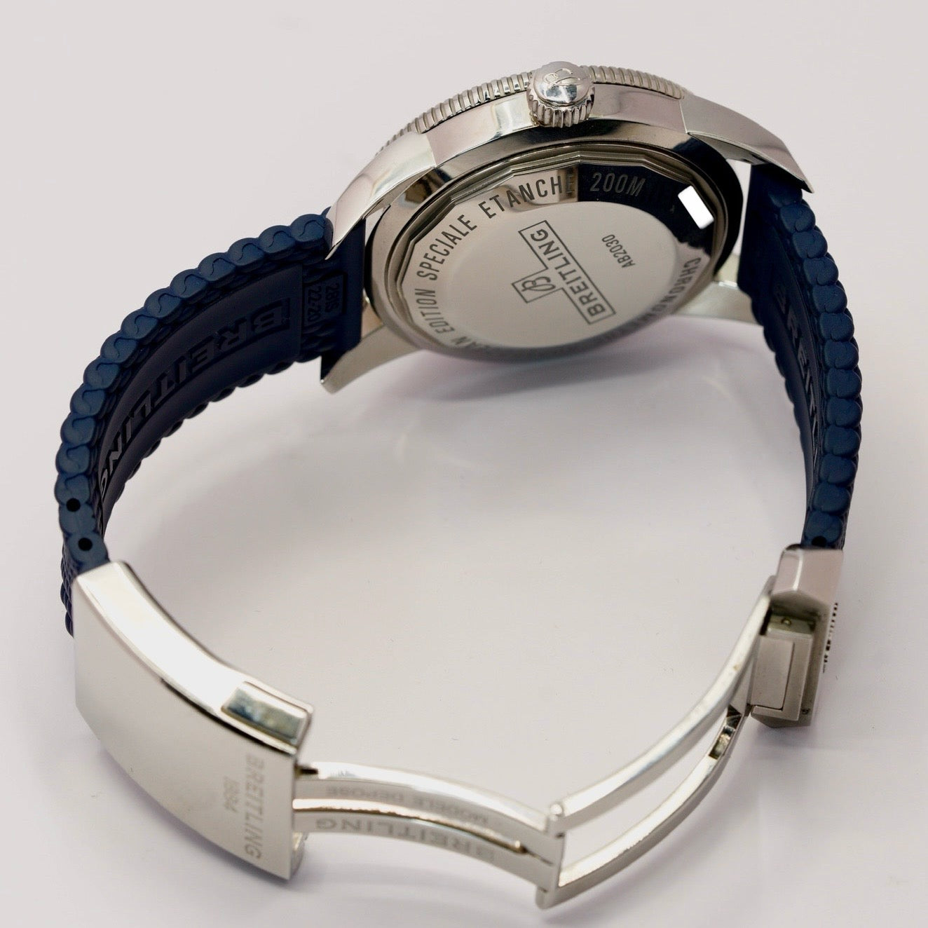 Breitling Superocean Héritage II AB2020161C1S1 Blue Dial Blue Bezel Stainless Steel Rubber Strap