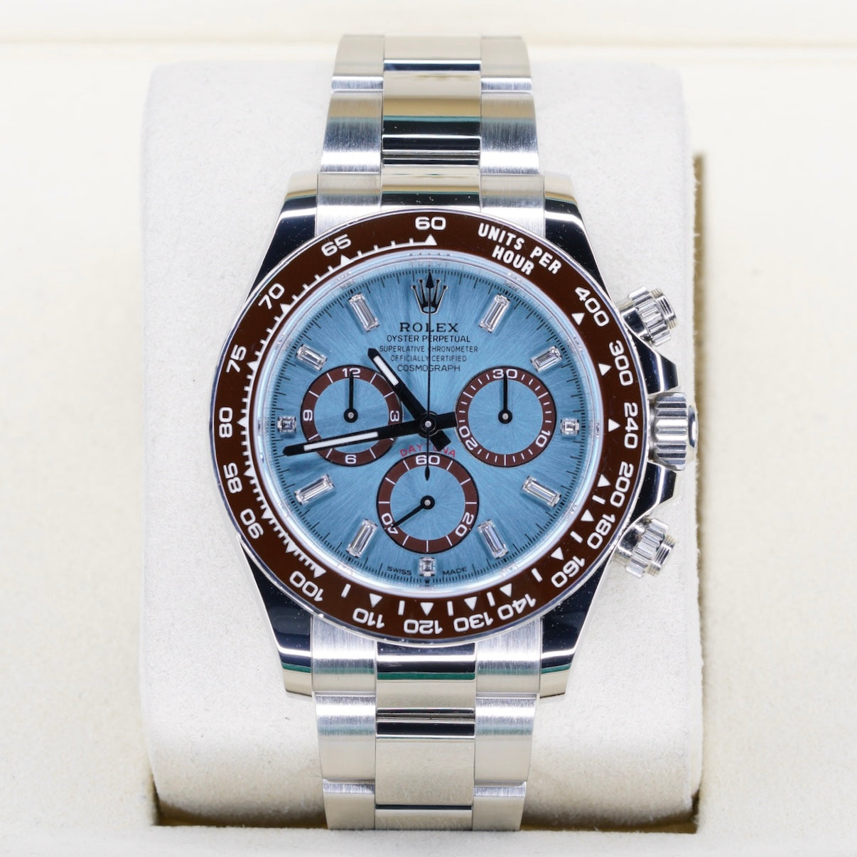 Rolex Daytona 126506 “PLATONA BAGUETTE” Ice Blue Baguette Dial Platinum 40mm 2025