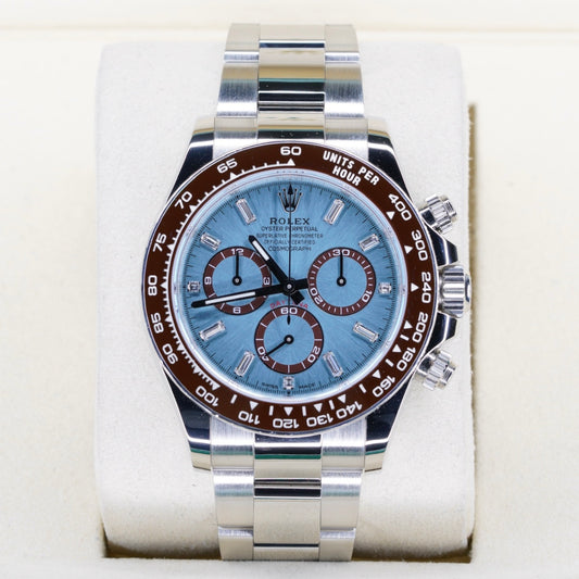 Rolex Daytona 126506 “PLATONA BAGUETTE” Ice Blue Baguette Dial Platinum 40mm 2025